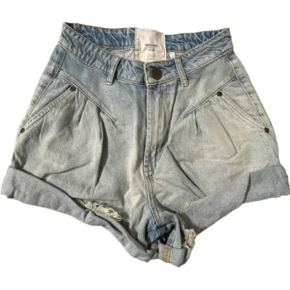 Oneteaspoon KANSAS HIGH-WAIST STREETWALKERS SHORTS - Picture 4 of 15